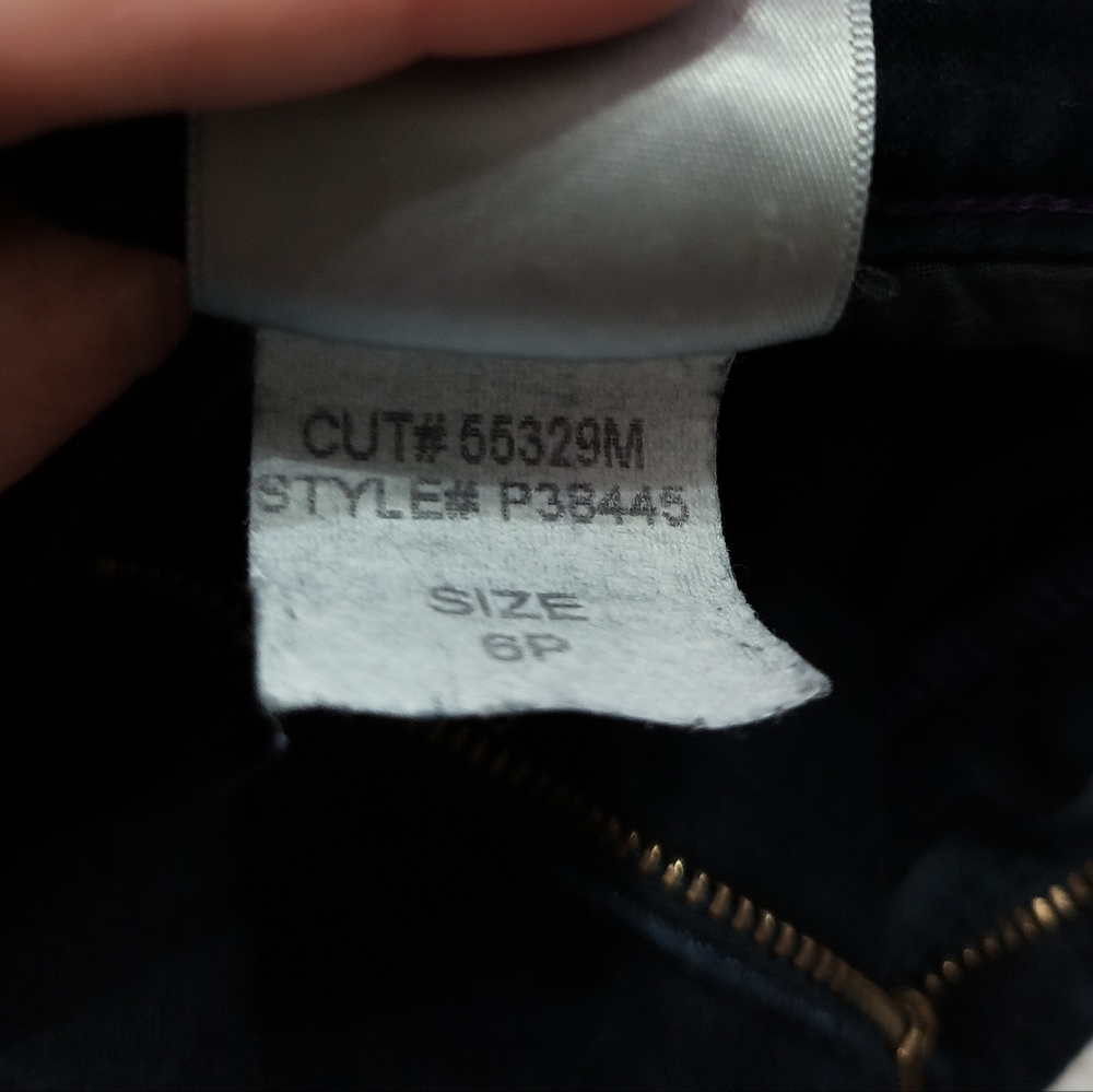 NYDJ 6 Petite Lift Tuck Indigo Blue Dark Wash Jeggings Made in USA Skinny Jeans - Picture 10 of 16